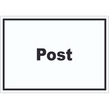 thumbnail of Post Aufkleber mit Text Annahme Brief Paket waagerecht A0 (841x1189mm)