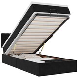 thumbnail of vidaXL Ottoman-Bett mit Matratze Schwarz 100x200 cm Samt