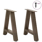 thumbnail of vidaXL Couchtischbeine A-Form 2 Stk. 50x(42-43) cm Stahl