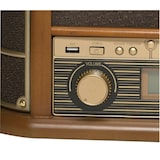 thumbnail of Denver MCR-50MK2 Retro Plattenspieler aus Holz mit Radio CD Kassette USB MP3 Soundbox