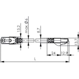 thumbnail of TELEGÄRTNER Patchkabel S/FTP, Cat.6A, LSOH, weiß, 7,5 m