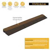 thumbnail of WellHome Combi-Wood Pack 4 Bordes Finalización para Baldosas de Suelo en Madera de Pino 117x19,5x6cm Acabado Hembra en color Madera