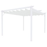 thumbnail of Gazebo Pergola 3x4 M Pergolato Con Telo Bianco Impermeabile Retrattile Richiudibile Struttura In Acciaio Per Giardino Terrazzo Piscina Esterno Fiere