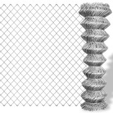 thumbnail of vidaXL Maschendrahtzaun Verzinkter Stahl 15x1,25 m Silbern
