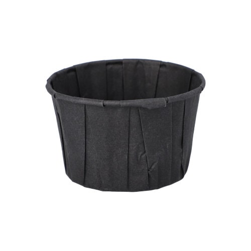 100 Dressingbecher, Papier 110 ml Ø 7 cm · 4,2 cm schwarz