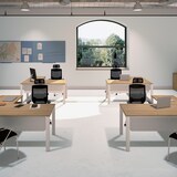 thumbnail of Rocada mesa de oficina serie total 180x80 aluminio/ haya