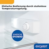thumbnail of Exquisit Kühlschrank mit Gefrierfach, 120 Liter, 4-Sterne-Gefrierfach, Kühlschrank freistehend, KS516-4-H-010D weiss