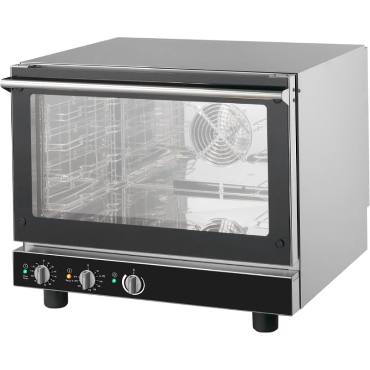 Kombi-Dampfgarer - 4 Tabletts (1/1 GN / 60 x 40cm) - Analog - 400V -. Maxima