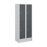 thumbnail of CEHA Schulspind- und Garderobenschrank mit 70 cm Breite in anthrazitgrau | 4 Abteilfächer