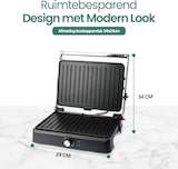 thumbnail of Emerio Contactgrill - Tosti Apparaat - 34x24cm - Panini Grill - Tosti IJzer CG-130859 - RVS / Zwart