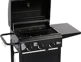 thumbnail of aro Barbacoa de gas, acero/acero inoxidable, 104 x 58 x 104.5 cm, 3 quemadores (3 kW), termómetro, 1 mesa auxiliar plegable, con 2 ruedas, negro