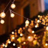 thumbnail of WellHome - Conjunto de 20 luzes solares brancas quentes para festa com painéis de LED cinza - painel solar e bateria recarregável incluídos