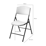thumbnail of METRO PROFESSIONAL Sedia pieghevole per banchetti, acciaio/plastica, bianco/nero
