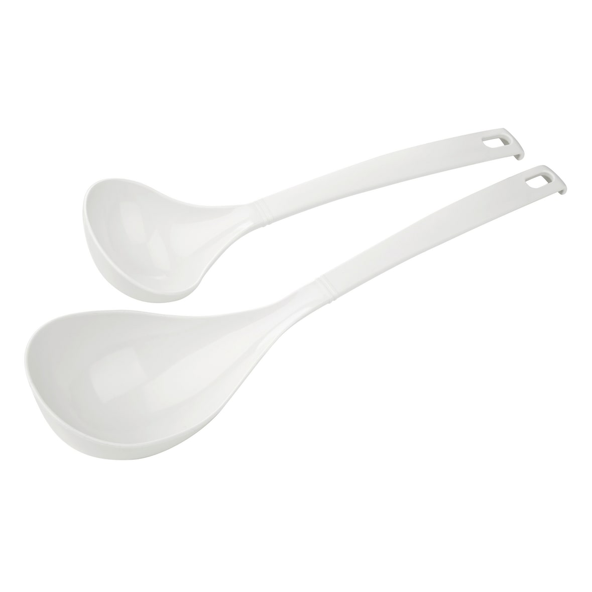 METRO PROFESSIONAL Schöpfkelle-Set, PBT-Kunststoff, 32 x 8 cm/26 x 8 cmweiß, 2 Stück