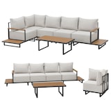 thumbnail of SVITA MALIBU Tuinlounge Set Modulaire Outdoor Lounge 25cm Dikke Kussens Grijs