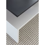 thumbnail of Wohnzimmertisch 90 x 43 x 60 cm mit Ablage Holz Schwarz / Weiß, Design Wohnzimmer Couchtisch zweiteilig mit Stauraum, Sofatisch eckig Kaffeetisch