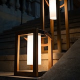 thumbnail of Lumisky Lanterna solar SERAPHINA alimentada por bateria H32CM Alumínio Castanho