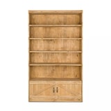 thumbnail of TRADIS Étagère 5 niveaux, 2 portes, bois massif