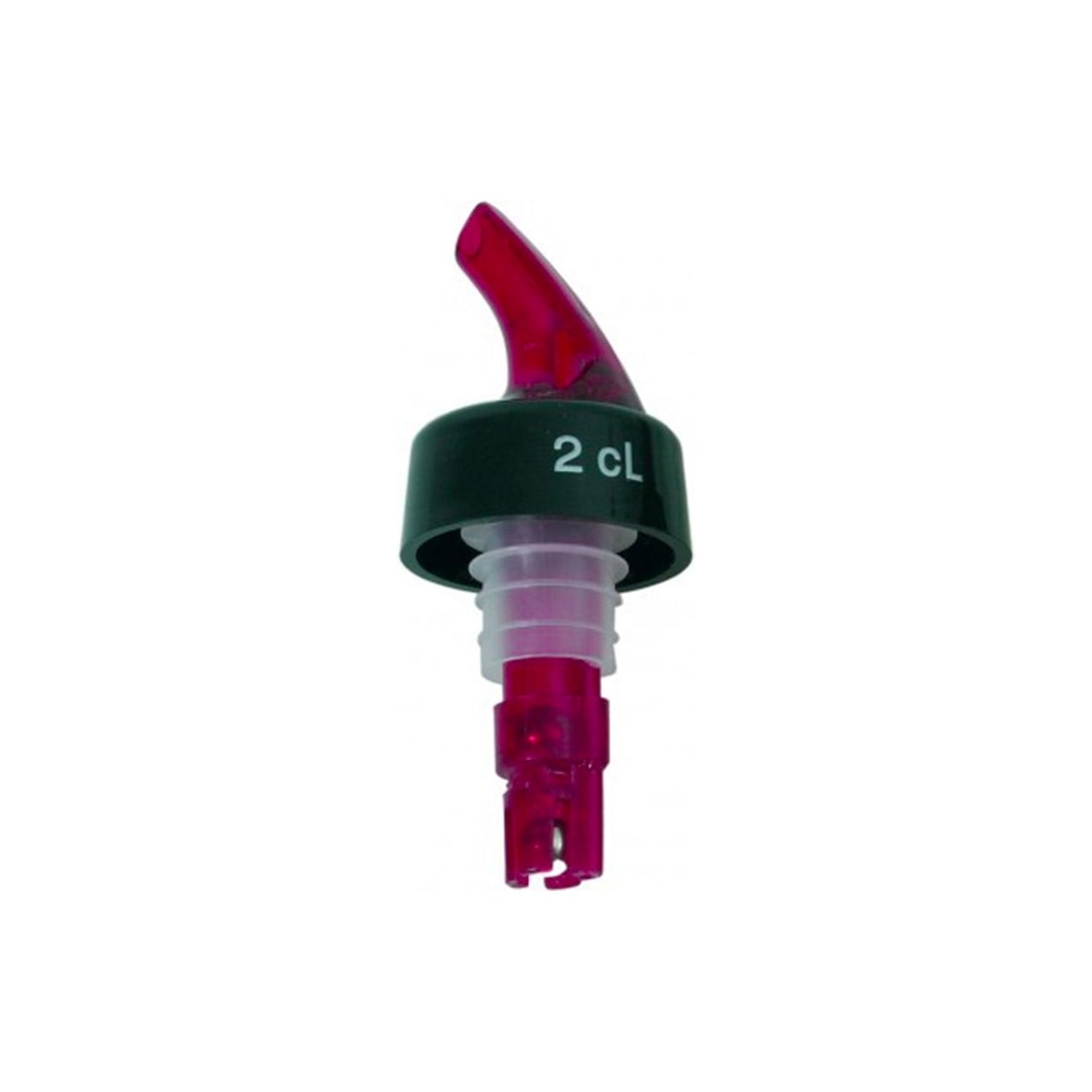 Portionierer / Spirituosen Dosierer rot - schwarz, Quantity on tap:40 ml