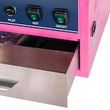 thumbnail of Romux® Machine à Barbe à Papa Rose avec Cuve de 52 cm | Machine Professionnelle en Acier Inoxydable pour événements et les fêtes - 1200 W et 220 V