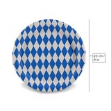 thumbnail of HEKU 50 Stück Einwegteller Papierteller - Papierteller für Oktoberfest Deko, Wiesn-Accessoires, nachhaltig, wiederverwertbar, stilvolles Design