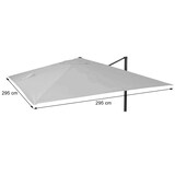 thumbnail of Cobertura de substituição para o guarda-sol de luxo HWC-A96, cobertura de substituição do guarda-sol, 3x3m (Ø4.24m) poliéster 2.7kg ~ turquesa