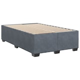 thumbnail of vidaXL Boxspringbett mit Matratze Dunkelgrau 120x200 cm Samt