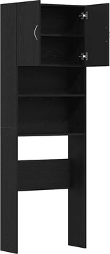 thumbnail of vidaXL Waschmaschinenschrank Schwarz Eichen-Optik 64x24x190 cm