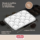 thumbnail of Moule à muffins 12 empreintes 38 x 26 cm Zenker Black Metallic