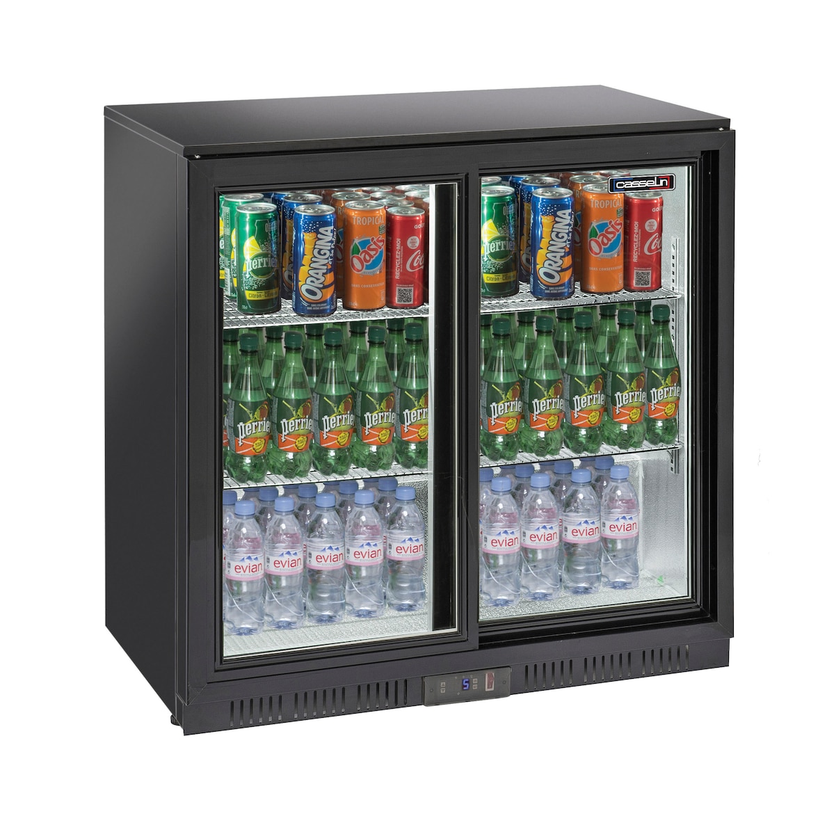 Frigo vetrina per bevande  2 porte scorrevoli  CAB2PC Casselin