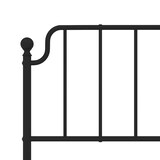 thumbnail of vidaXL Bedframe met hoofdbord metaal zwart 193x203 cm