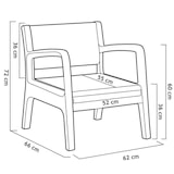 thumbnail of SHAF - Set de Muebles de Jardín y Terraza Miami Color Grafito Sofá 2 Plazas, 2 Sillones y Mesa de Centro