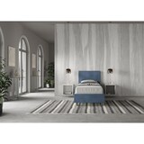 thumbnail of Cama con almacenaje acolchada 80x200 microfibra azul Adele