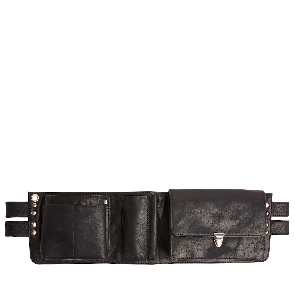 Served with Style - 78085 Black - Multifunctionele kelnerriem met portemonnee