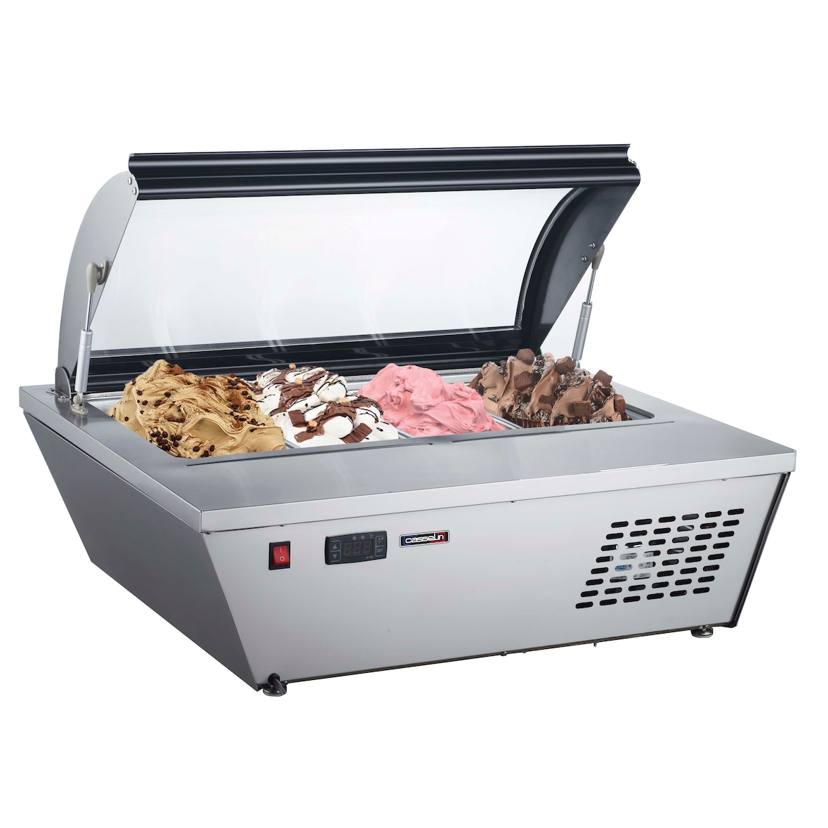 Vitrine à glaces à poser 4 x GN 1/3 CVG413 Casselin