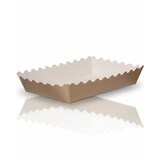 thumbnail of Gebäckschalen, Papier-Schalen, verschiedene Farben und Größen, 500 Stück, aluminiumfrei, gewellter Rand : Farbe - gold / weiß, Größe - 150 x 14