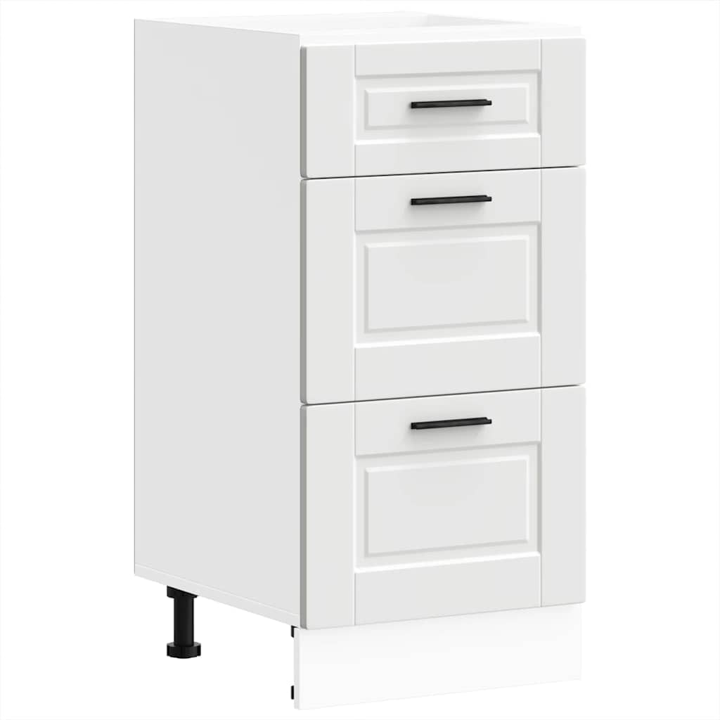 Küchenunterschrank SAMU Weiß 40x46x81,5 cm | Küche Unterschrank mit Schublade