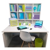 thumbnail of Exacompta 310335D 1x BIG-BOX ladenbox met 4 laden voor DIN A4+ documenten, Chromaline, transparant-anijsgroen