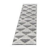 thumbnail of Teppich Esszimmer 3D Geometrisch Modern Waschbar Strapazierfähig Wohnzimmer Pflegeleicht Läufer Grau 80x250 cm – GENF von Kadima Design