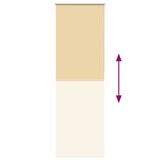 thumbnail of vidaXL Verdunkelungsrollo Beige 85x210cm Stoffbreite 80,7 cm Polyester