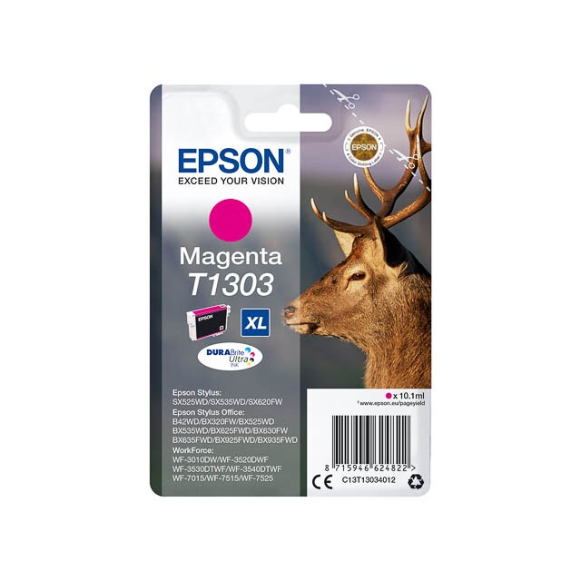Originele Epson T1303 Xl inktcartridge met hoge capaciteit Magenta