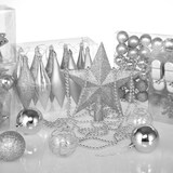 thumbnail of Casaria Weihnachtskugeln Christbaum Schmuck 102tlg. Silber
