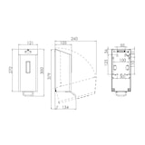 thumbnail of SanTRAL Seifenspender Smart-Ready - 600 ml - Edelstahl