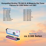thumbnail of Kompatibel Brother TN-248XLM Magenta Rot Toner Patrone für 2300 Seiten von D&C