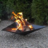 thumbnail of VASNER Merive M3 Feuerschale schwarz mit drei Edelstahl Hairpin Beinen, offenes Design mit 360° Wärmeabgabe