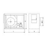thumbnail of Motor extractor de interior para humos de cocinas industriales