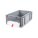 thumbnail of PROREGAL 5x Eurobox NextGen Insight Cover | HxBxT 22x40x60 | 44 Liter | Niedrig/Rot | Eurobehälter, Transportbox, Transportbehälter
