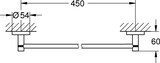 thumbnail of Grohe Badetuchhalter ESSENTIALS 504mm Bo