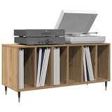 thumbnail of vidaXL Platenkast met plank artisanaal eikenkleurig 100 x 38 x 48 cm