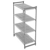 thumbnail of CAMBRO - CBU244872V4-580 - Basics Regal mit 61 cm Tiefe 4 belüftete Böden 122 cm Länge x 183 cm Höhe - Gebürstetes Graphit
